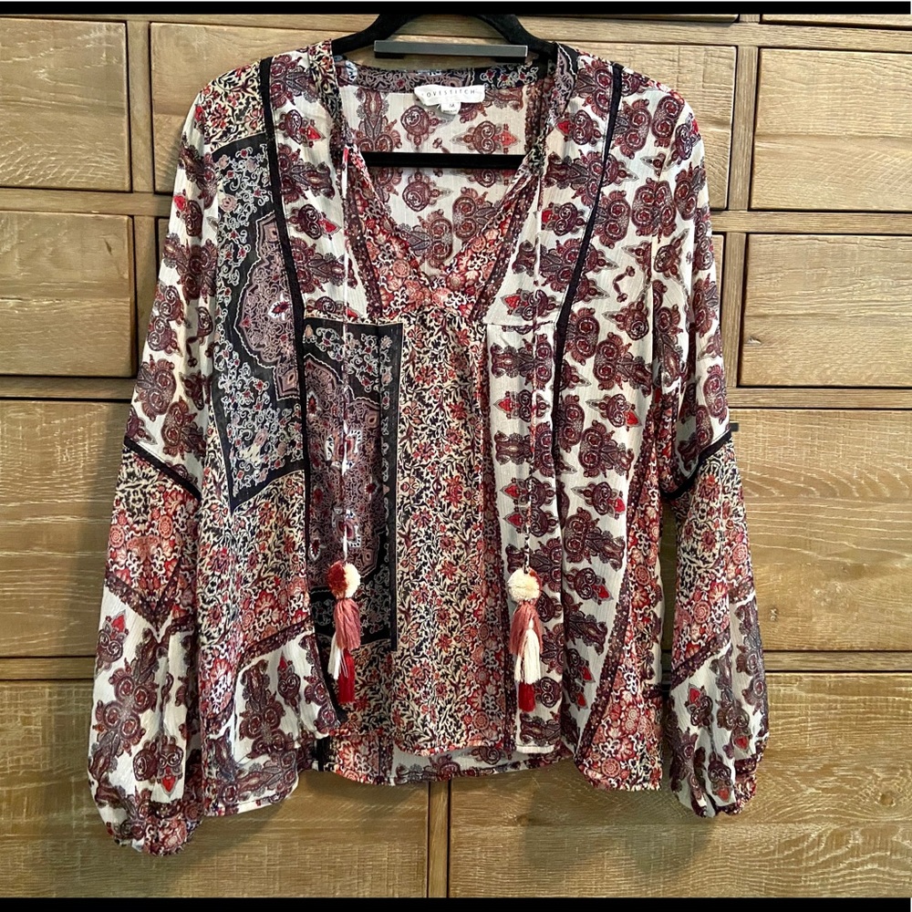 Lovestitch boho size medium blouse